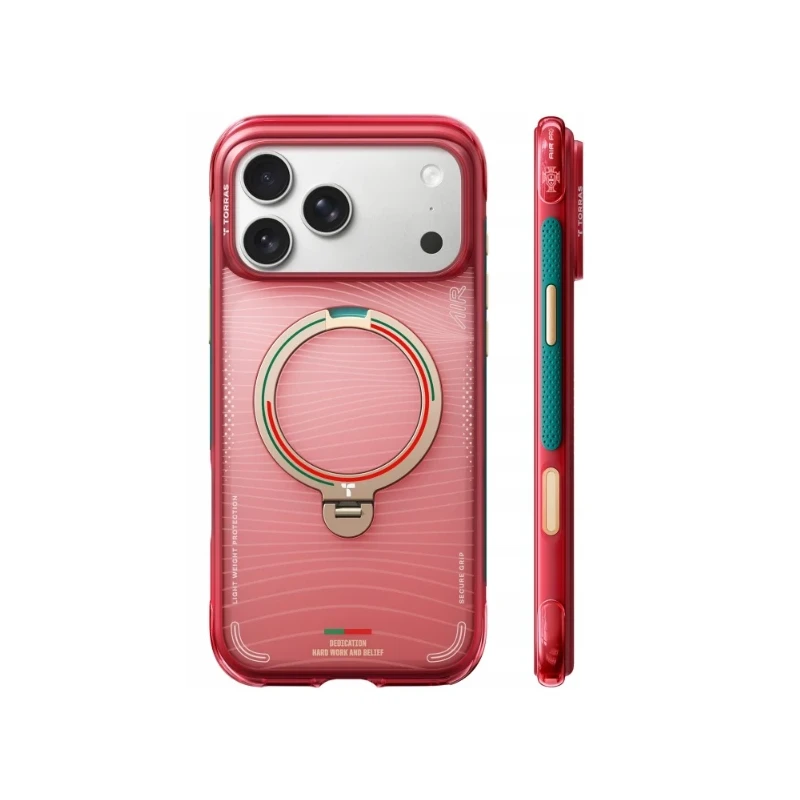 TORRAS World Cup Q3 Air etui case plecki iPhone 17 Pro Max MagSafe (portugal red)