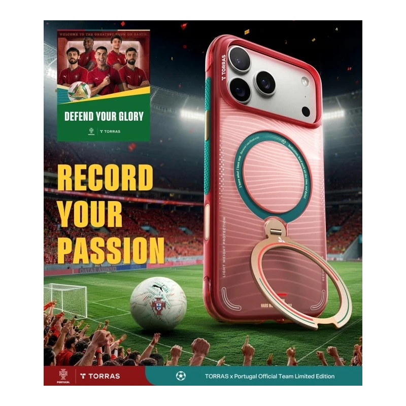 TORRAS World Cup Q3 Air etui case plecki iPhone 17 Pro MagSafe (portugal red)