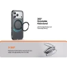 TORRAS O3 Air mocne etui case plecki iPhone 17 Pro Max MagSafe (island blue)
