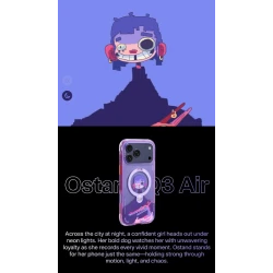 TORRAS GAWX Q3 Air etui case plecki iPhone 17 Pro MagSafe (neon night muse)