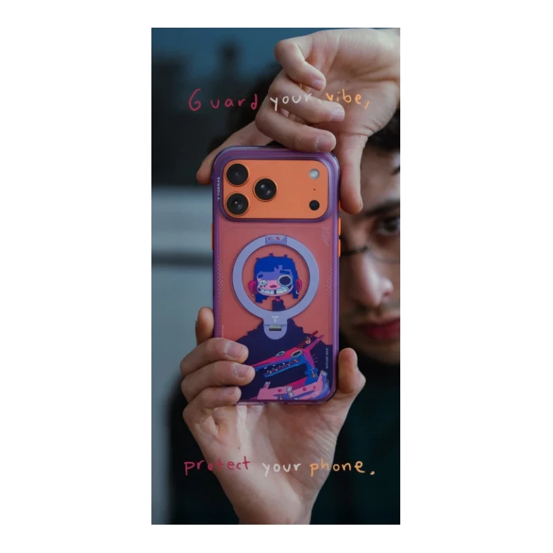 TORRAS GAWX Q3 Air etui case plecki iPhone 17 Pro MagSafe (neon night muse)