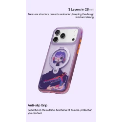 TORRAS GAWX Q3 Air etui case plecki iPhone 17ProMax MagSafe (neon night muse)