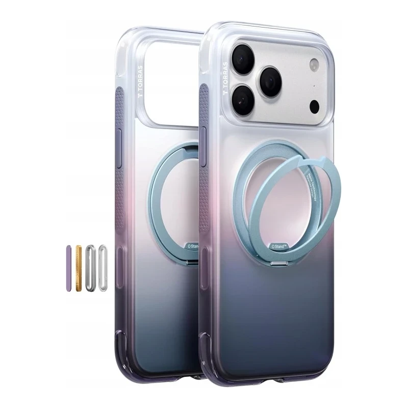TORRAS Winter Ostand O3 Air etui case iPhone 17 Pro Max MagSafe (misty fjord)