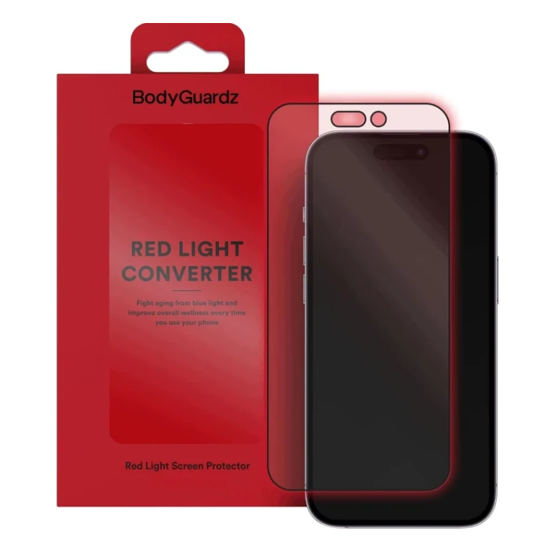 BodyGuardz szkło ochronne zmieniające światło niebieskie iPhone 17Pro 16Pro