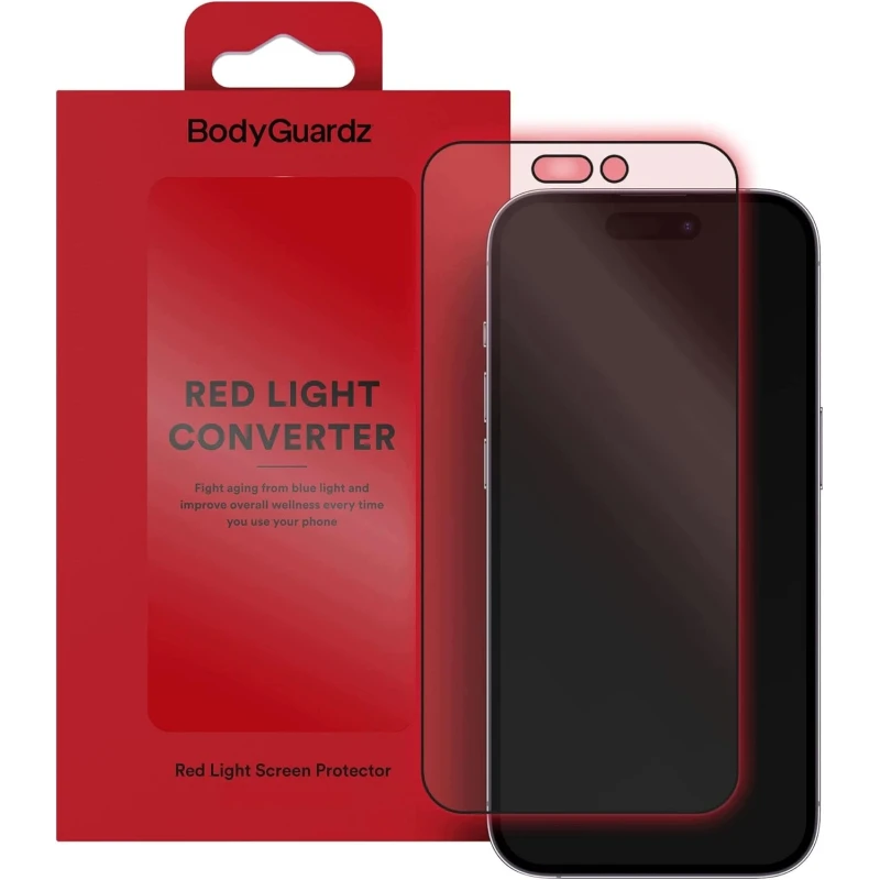 BodyGuardz szkło ochronne z konwerterem światła niebieskiego do iPhone 17