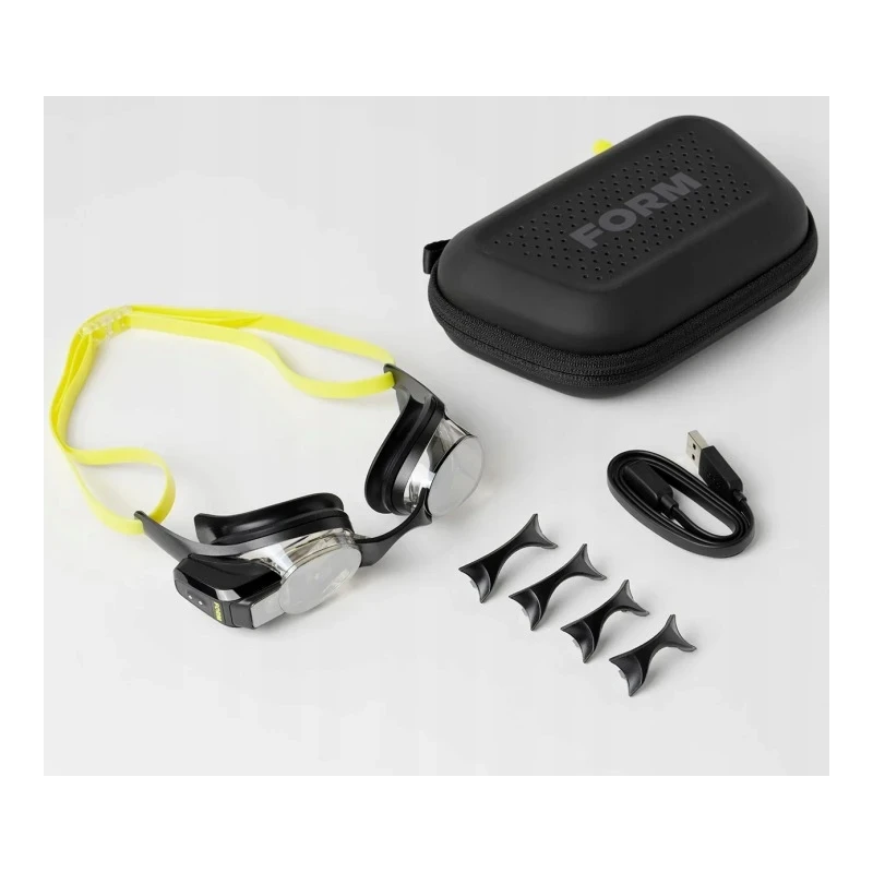 FORM Smart Swim 2 Light inteligentne okulary pływackie aplikacja czas tętno