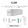 MOES Karnisz elektryczy z silnikiem Zigbee szyna 6,2m, pilot i adapter TUYA