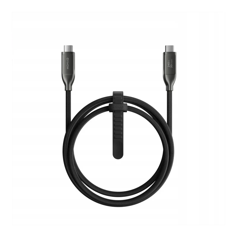 NOMAD USB4 Data Cable - kabel USB-C - USB-C, 240W PD, 20Gbps, 1m (carbide)