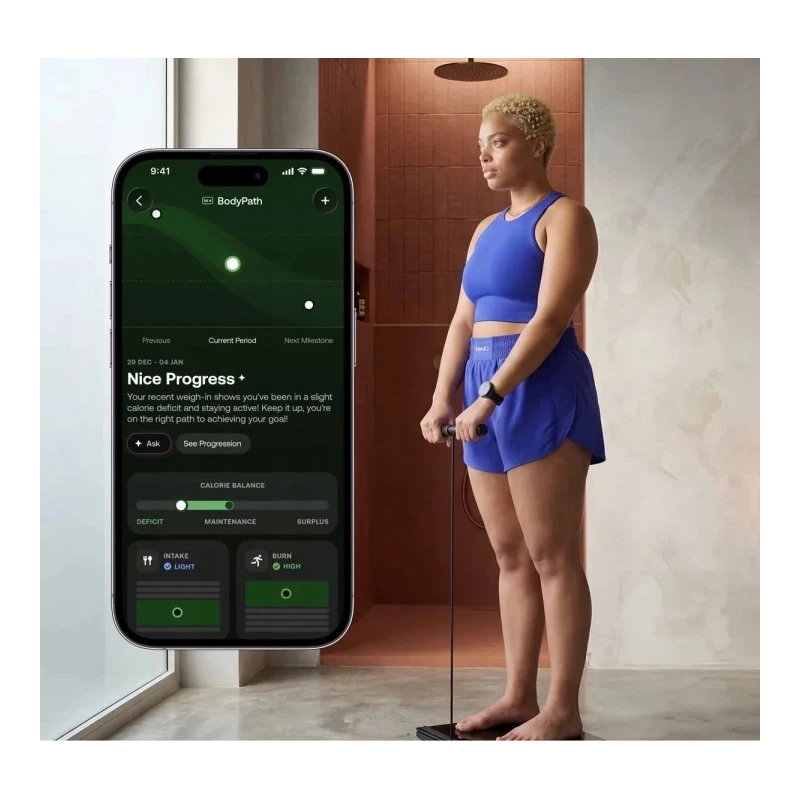 Withings BodyFit waga ze strefową analizą masy ciała metabolizmu oraz serca (black)
