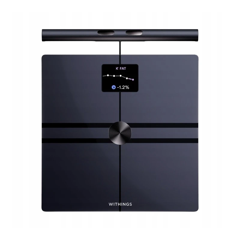 Withings BodyFit waga ze strefową analizą masy ciała metabolizmu oraz serca (black)