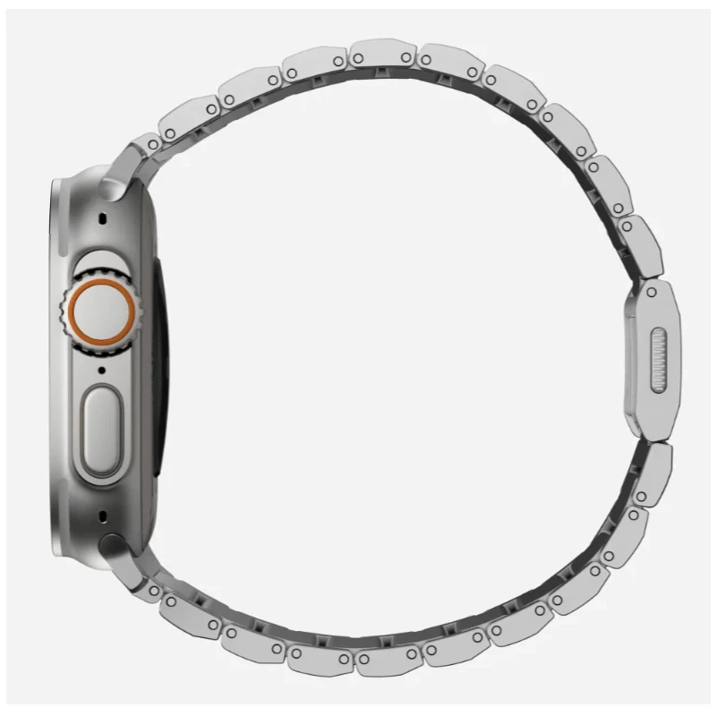 NOMAD Titanium Ban tytanowa bransoleta do Apple Watch 46mm/49mm V3 natural (natural hardware)