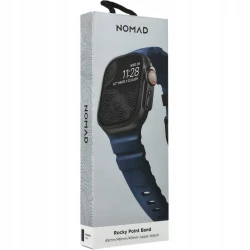 NOMAD Rocky Point Band - pasek do Apple Watch 46mm/49mm z FKM oraz tytanu (atlantic, black hardware)
