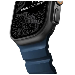 NOMAD Rocky Point Band - pasek do Apple Watch 46mm/49mm z FKM oraz tytanu (atlantic, black hardware)