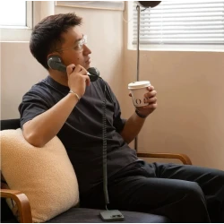 Native Union Retro słuchawka telefoniczna odbiera kończy połączenia USB-C (bubble gum)
