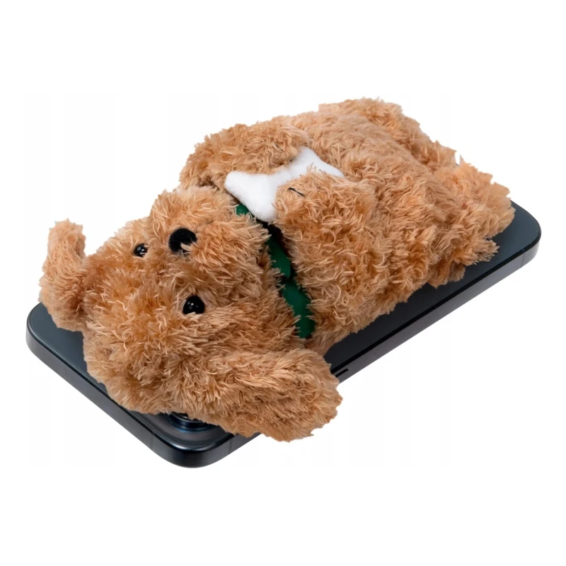 Laut MAGMOJI Wallet portfel na telefon z MagSafe zabawka miekki pluszak (Ginger Dog)
