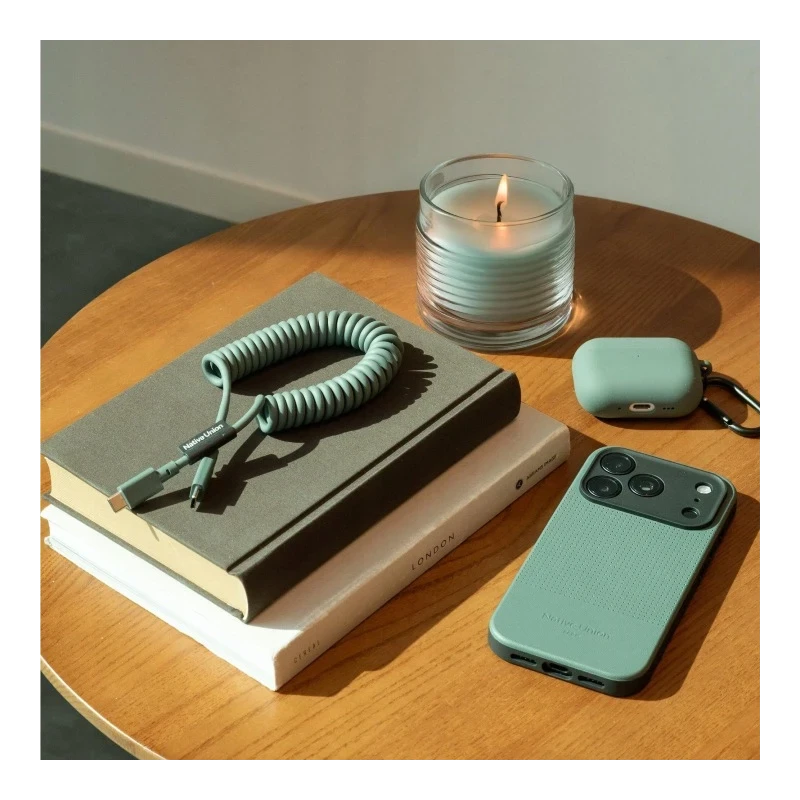 Native Union Pop Cable - kabel USB-C - USB-C, 1,2 m 60W (slate green)