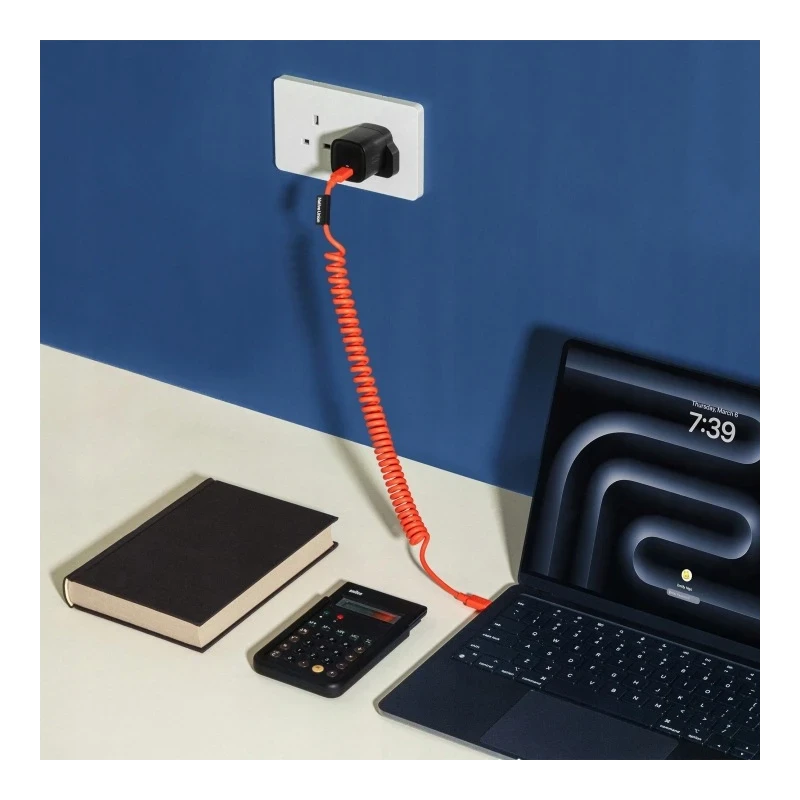 Native Union Pop Cable - kabel USB-C - USB-C, 1,2 m 60W (alarm red)