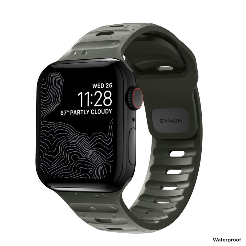 Nomad Sport Strap M/L, green - Apple Watch Ultra 2/1 (49mm) 9/8/7 (45mm)/6/SE/5/4 (44mm)/3/2/1(42mm)
