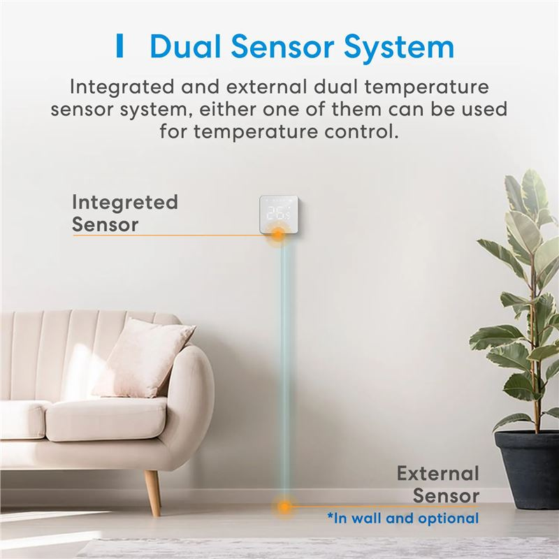 Meross Smart Wi-FI Thermostat for Electric Underfloor Heating System