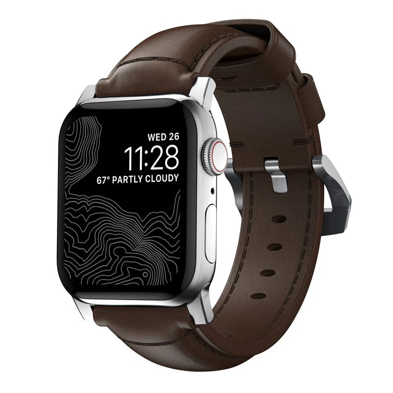 NOMAD Traditional Band skórzany pasek Apple Watch 46mm/49mm skóra Horween (45mm)/6/SE/5/4 (44mm)/3/2/1 (42mm)