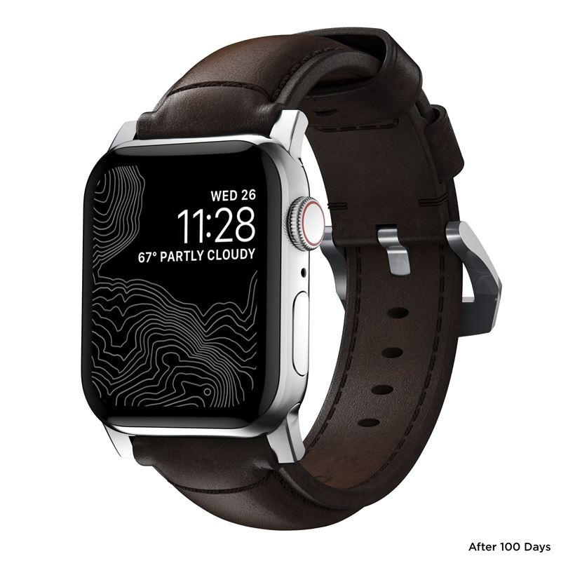 NOMAD Traditional Band skórzany pasek Apple Watch 46mm/49mm skóra Horween (45mm)/6/SE/5/4 (44mm)/3/2/1 (42mm)