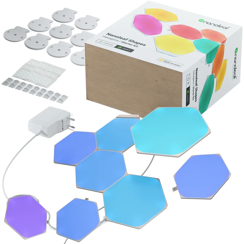 Nanoleaf Shapes Hexagons Starter Kit - panele świetlne (9 paneli, 1 kontroler)