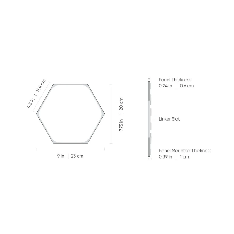 Nanoleaf Shapes Hexagons Expansion Pack - dodatkowe panele świetlne (3 sztuki)