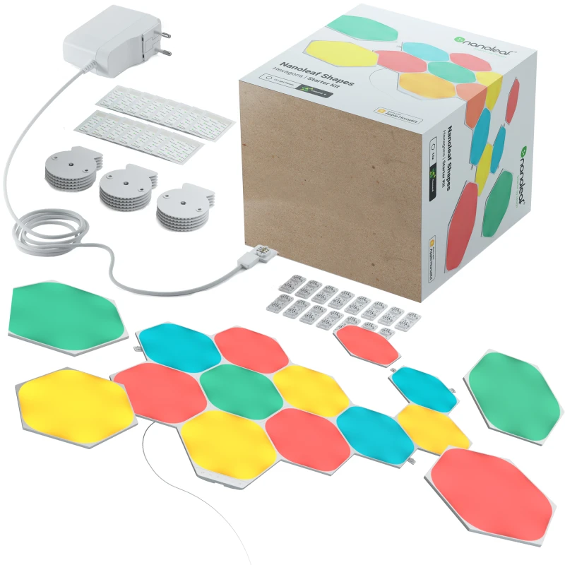 Nanoleaf Shapes Hexagons Starter Kit - panele świetlne (15 paneli, 1 kontroler)
