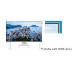 EIZO FlexScan EV2495-BK - monitor LCD 24", 1920 x 1200 (16:10), flicker free, obsługa daisy chain po USB-C, wbudowana karta si