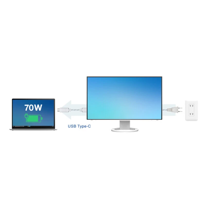 EIZO FlexScan EV2495-WT - monitor 24", 1920 x 1200, WUXGA, 16:10, z daisy chain, karta sieciowa (biały)