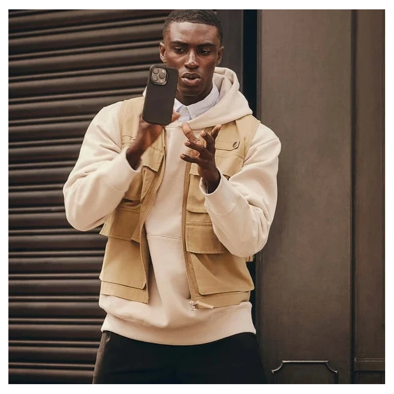 Mujjo Impact Case pancerne etui z skóry do iPhone 15 Pro MagSafe  (black)