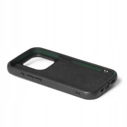 Mujjo Impact Case pancerne etui z skóry do iPhone 15 Pro MagSafe  (black)