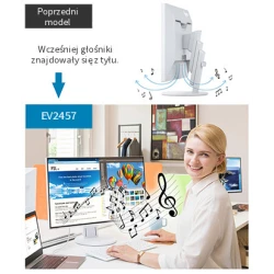EIZO FlexScan EV2457-WT - monitor 24.1", 1920 x 1200, WUXGA, 16:10, z daisy chain (biały)