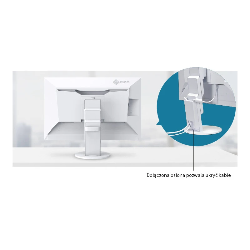 EIZO FlexScan EV2457-WT - monitor 24.1", 1920 x 1200, WUXGA, 16:10, z daisy chain (biały)