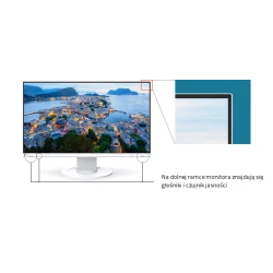 EIZO FlexScan EV2460 - monitor 23,8",1920 x 1080, FullHD, 16:9, (biały)