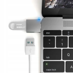 Satechi Aluminum Adapter - adapter USB-C - USB-A 3.0 (space gray)
