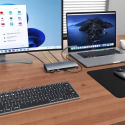 Satechi Thunderbolt 4 Dock - stacja dokująca (1x Thunderbolt 4 host port 96W, 3x Thunderbolt 4 15W, Gigabit ethernet, 3x USB-A