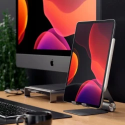 Satechi R1 Aluminum Hinge Holder Foldable Stand - aluminiowa składana podstawka do MacBook/iPad (space gray)