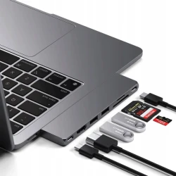 Satechi Pro aluminiowy hub 2xUSB-C do MacBook 4xUSB HDMI 2xUSB-A microSD (space grey)
