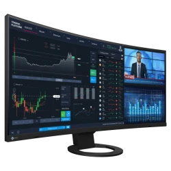 EIZO FlexScan EV3895-BK - monitor 37,5", 3840 x 1600, UW4K/WQHD+, 24:10, ultrawide z zakrzywionym ekranem, karta sieciowa (czar