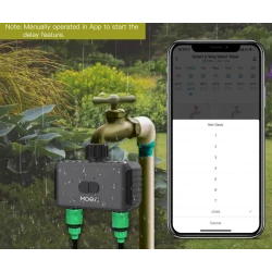 Inteligentny Podwójny Zawór do Nawadniania Ogrodu Bluetooth Moes BWV-YC02-EU Tuya