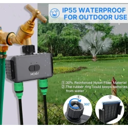 Inteligentny Podwójny Zawór do Nawadniania Ogrodu Bluetooth Moes BWV-YC02-EU Tuya