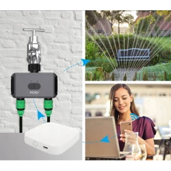 Inteligentny Podwójny Zawór do Nawadniania Ogrodu Bluetooth Moes BWV-YC02-EU Tuya