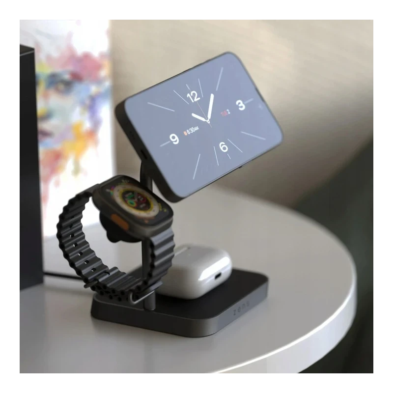 ZENS Office Charger Pro 3 ładowarka bezprzewodowa 3w1 Qi2 25W MagSafe