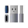 Satechi Aluminium Adapter - aluminiowy adapter do urządzeń mobilnych USB-A/ USB-C (space gray)