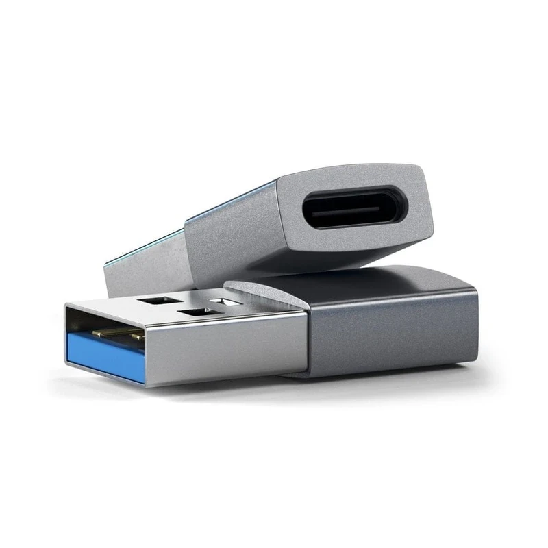 Satechi Aluminium Adapter - aluminiowy adapter do urządzeń mobilnych USB-A/ USB-C (space gray)