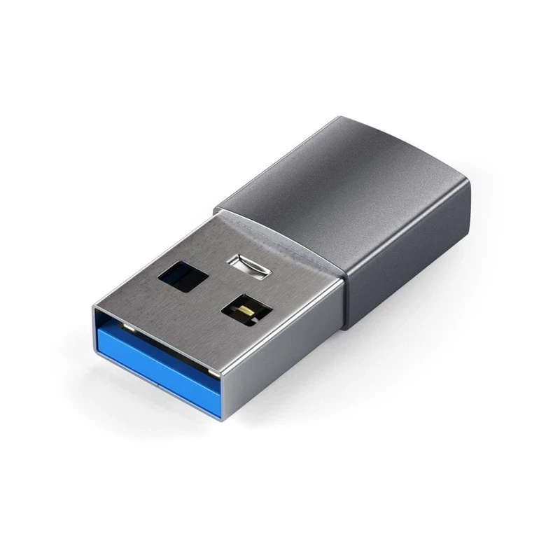 Satechi Aluminium Adapter - aluminiowy adapter do urządzeń mobilnych USB-A/ USB-C (space gray)