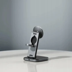 Satechi 3-in-1 Foldable Charging Stand - składana podstawka ładująca Qi2 do trzech urządzeń