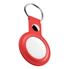 KeyBudz AirTag Keyring - skórzane etui ochronne do AirTag (czerwone)