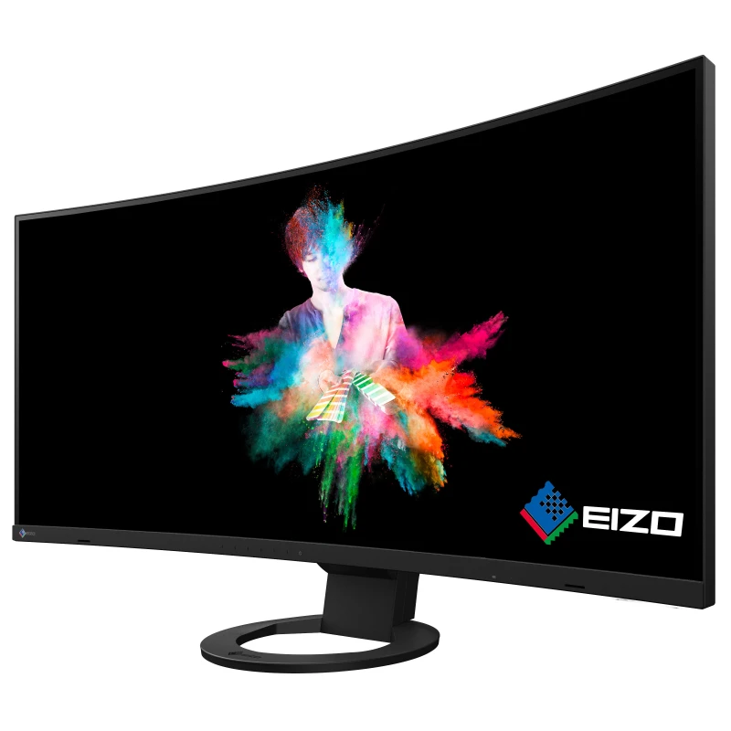 EIZO FlexScan EV3895-BK - monitor 37,5", 3840 x 1600, UW4K/WQHD+, 24:10, ultrawide z zakrzywionym ekranem, karta sieciowa (czar